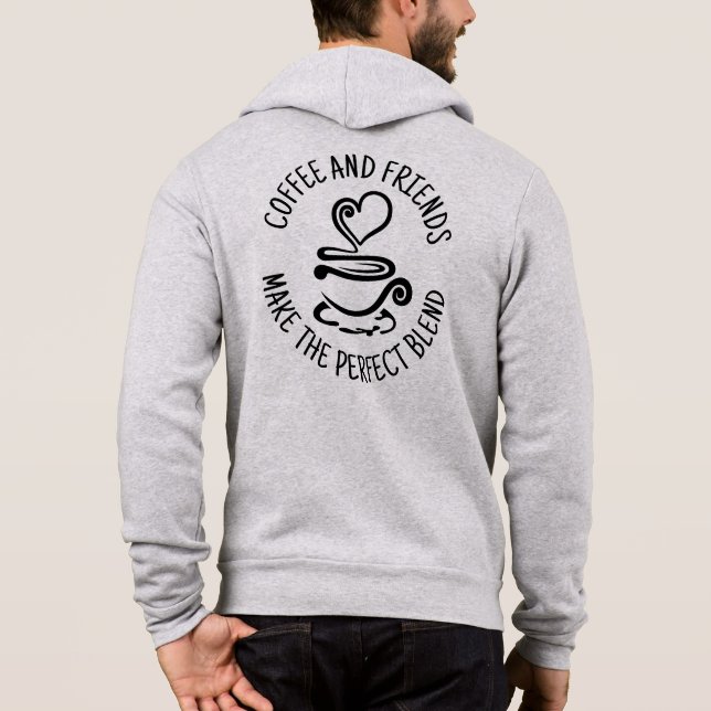 Pull À Capuche Café et amis, faire le mélange parfait (Dos)