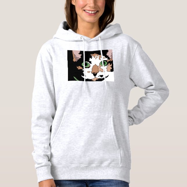 Pull À Capuche Calico Cat (Devant)