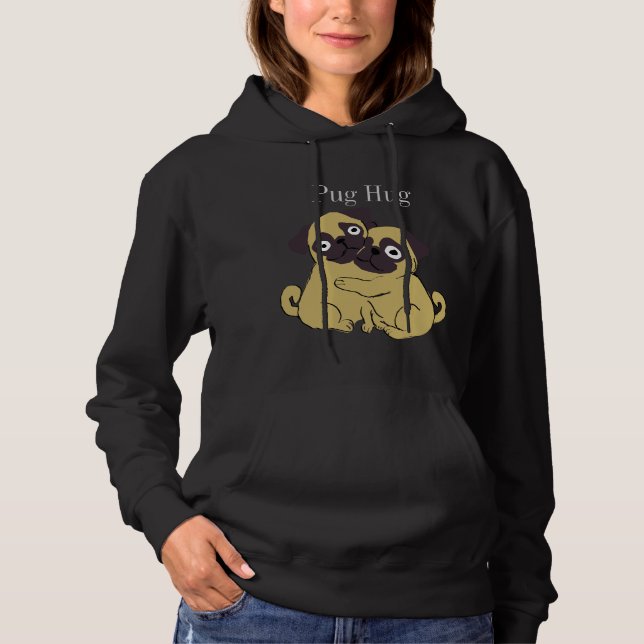 Pull À Capuche Calin de carlin  (Devant)
