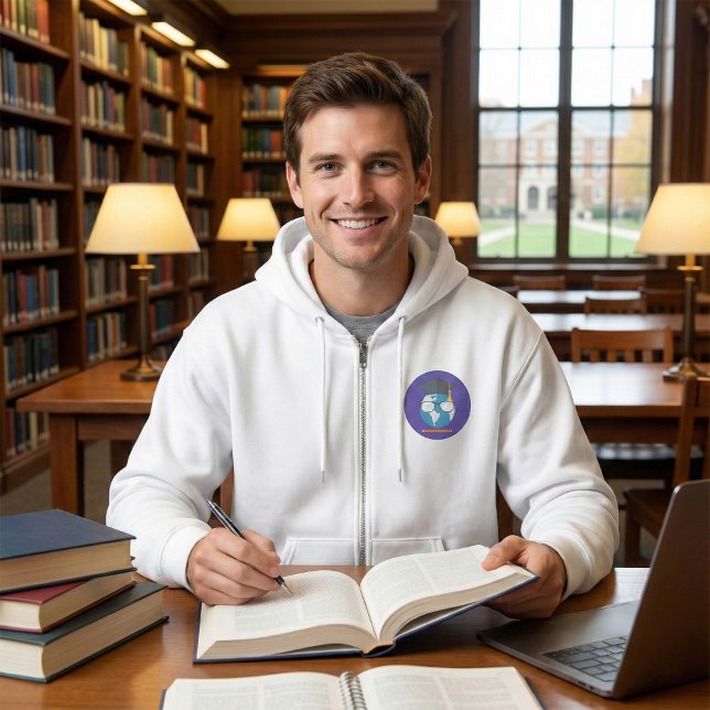 Pull À Capuche Calotte de fin d'études en éducation mondiale Terr (Créateur téléchargé)