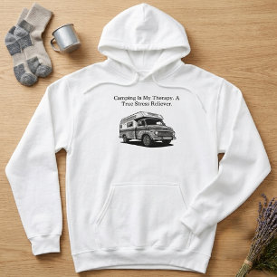 Pull À Capuche Camping Ma Thérapie Véritable Soulagement du Stres