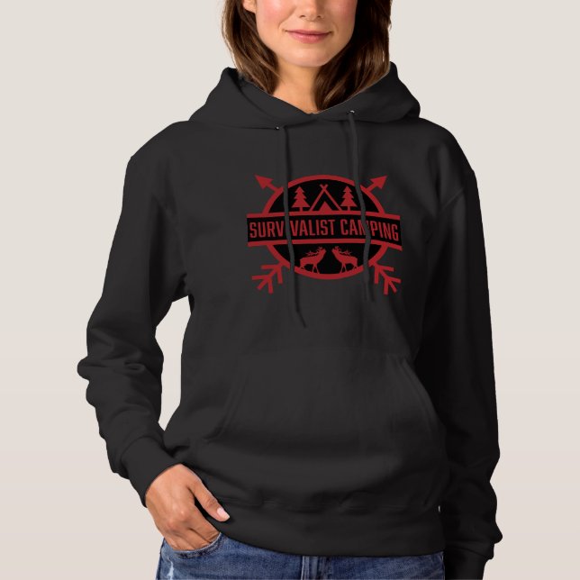 Pull À Capuche Camping Survivalist (Devant)