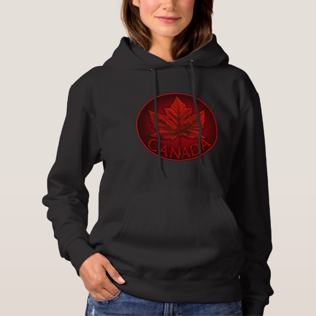 Pull À Capuche Canada Maple Leaf Sweat-shirt à capuche pour femme (Devant)