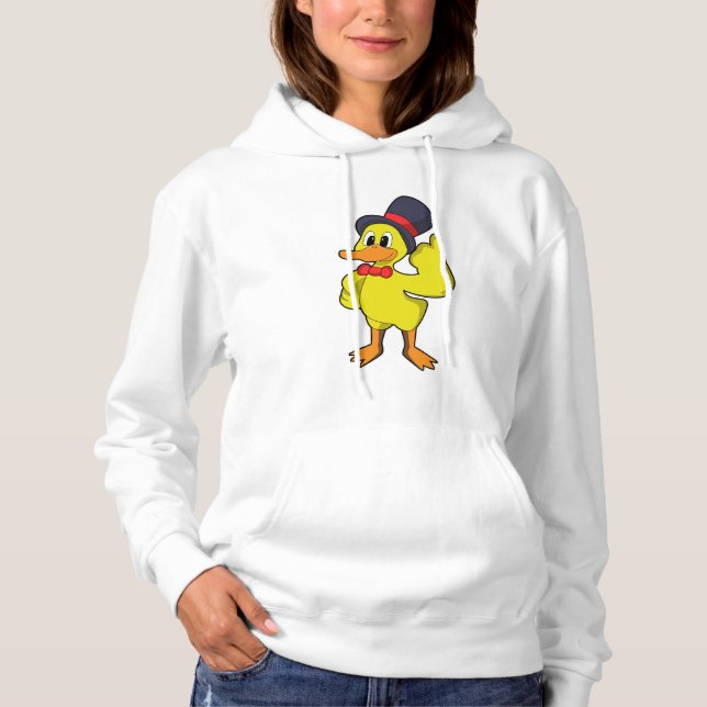 Pull À Capuche Canard avec Casquette (Devant)