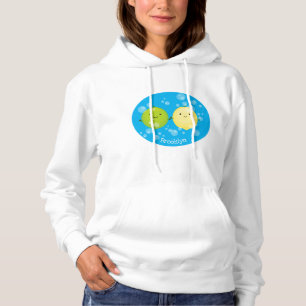 Pull À Capuche Caricature de chaux de citron joyeux