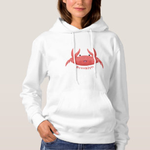 Pull À Capuche Caricature de crabe rouge cuite