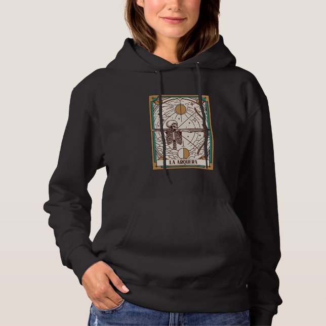 Pull À Capuche Carte Archer Tarot Tir à l'arc Amoureux Tir à l'ar (Devant)