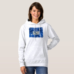 Pull À Capuche Carte pour notes Snowy Bluebird
