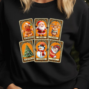 Pull À Capuche Carte Tarot Noël, Tarot de Noël