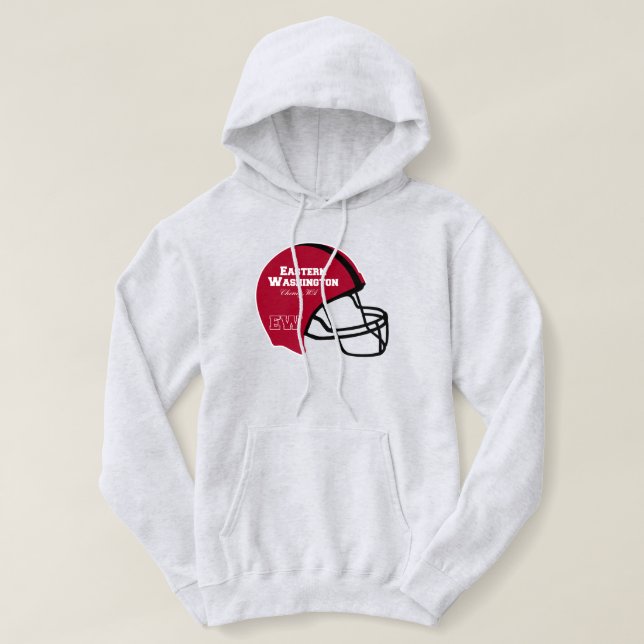 Pull À Capuche Casque de football Cheney Washington WA (Design devant)