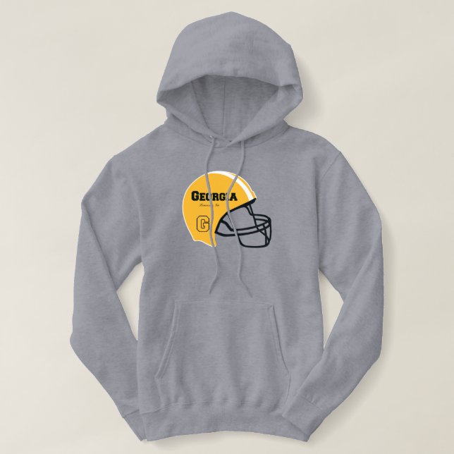 Pull À Capuche Casque de football Kennesaw Georgia GA (Design devant)