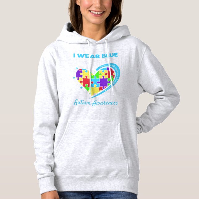Pull À Capuche Ce design de Sensibilisation sur l'autisme s'adres (Devant)