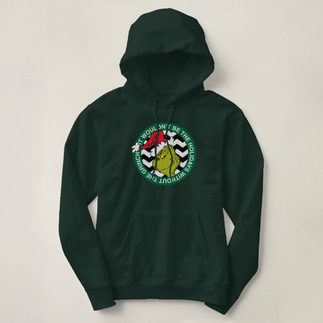 Pull À Capuche Ce ne serait pas les vacances sans Grinch (Design devant)