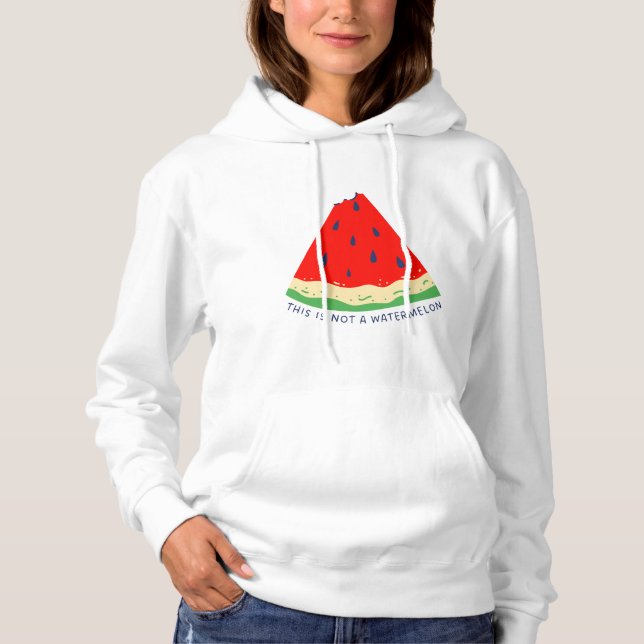 Pull À Capuche Ce n'est pas une pastèque (Devant)