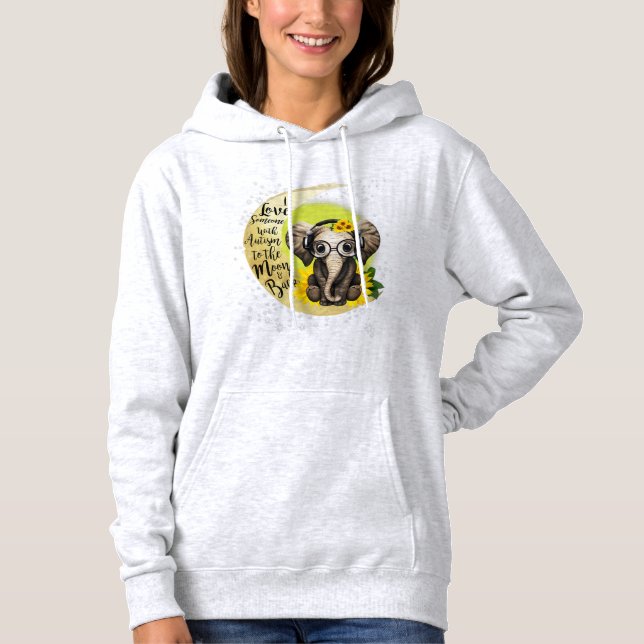 Pull À Capuche Ce tee - shirt autiste est pour une mère, un père, (Devant)