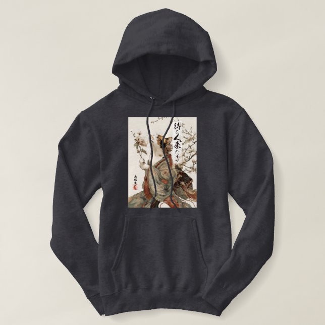 Pull À Capuche "Celui qui viendra" Art du chat japonais  (Design devant)