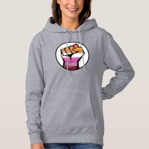 Pull À Capuche Cercle du poing de la fierté lesbienne
