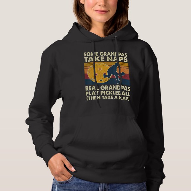 Pull À Capuche Certains papas prennent des siestes Les vrais papa (Devant)