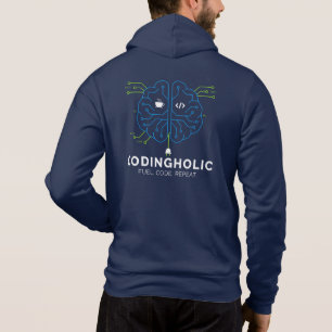 Pull À Capuche Cerveau de circuit technologique masculin Codage G