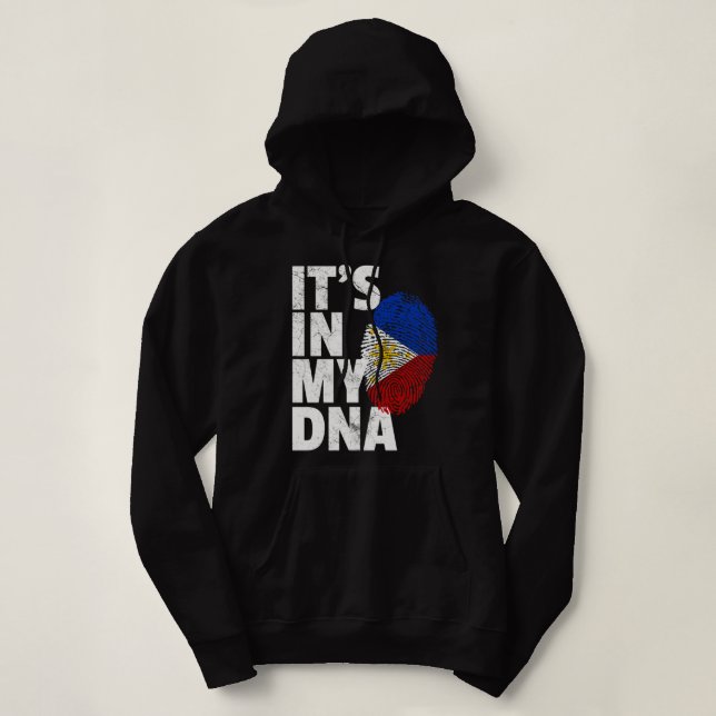 Pull À Capuche C'EST DANS MON ADN Filipino Philippines Flag Natio (Design devant)