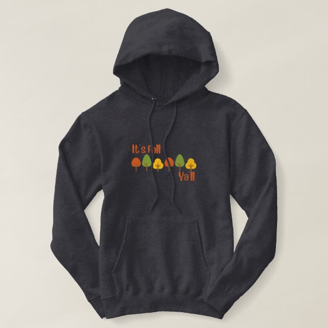 Pull À Capuche C'est l'automne les amis Rustique (Design devant)