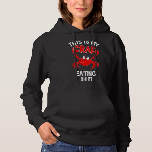 Pull À Capuche C'Est Mon Crabe Qui Mange Le Crabe Rouge Footy (Devant)