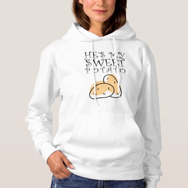 Pull À Capuche C'est mon gentil couple de pomme de terre (Devant)