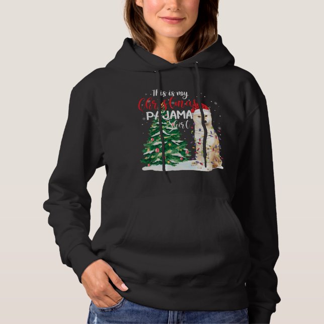 Pull À Capuche C'Est Mon Pajama De Noël Drôle Shiba Inu Chien Lo (Devant)