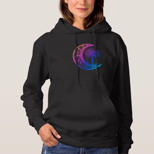 Pull À Capuche Chakra Arbre De Vie Mandala Zen Yoga Om Symbole Bu (Devant)