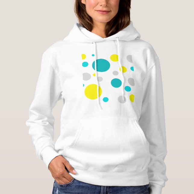 Pull À Capuche Chanceux bulles colorées (Devant)