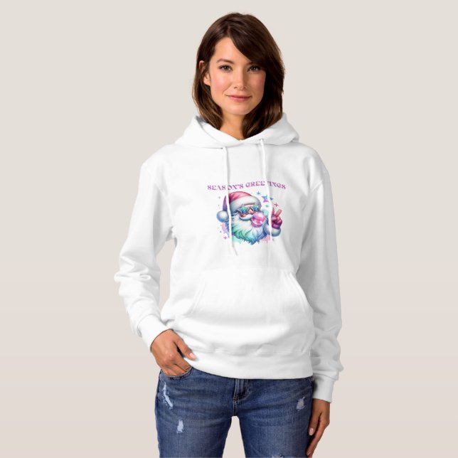 Pull À Capuche Chandail dalmate de la saison (Devant entier)