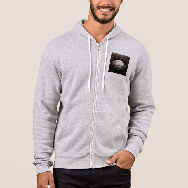 Pull À Capuche Chandelle fondue Noir et Blanc (Devant)