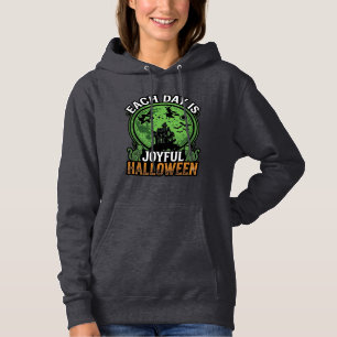 Pull À Capuche Chaque jour Maison Hantée Halloween Joyeuse Sorciè