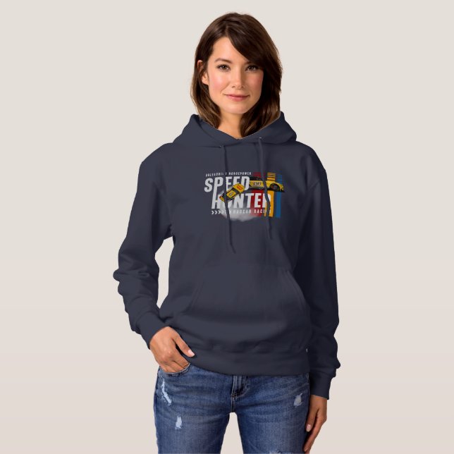 Pull À Capuche Chasseur de Vitesse (Mode Sombre) | Femmes (Devant entier)