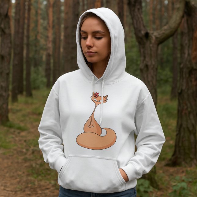 Pull À Capuche Chat avec Fleur Cute Kawaii Kitty (Créateur téléchargé)