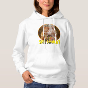Pull À Capuche Chat Cranky Drôle Avec Cupcake D'Anniversaire Fon