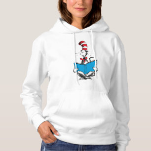 Pull À Capuche Chat dans le chapeau en lecture