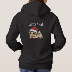 Pull À Capuche Chat dans un chapeau