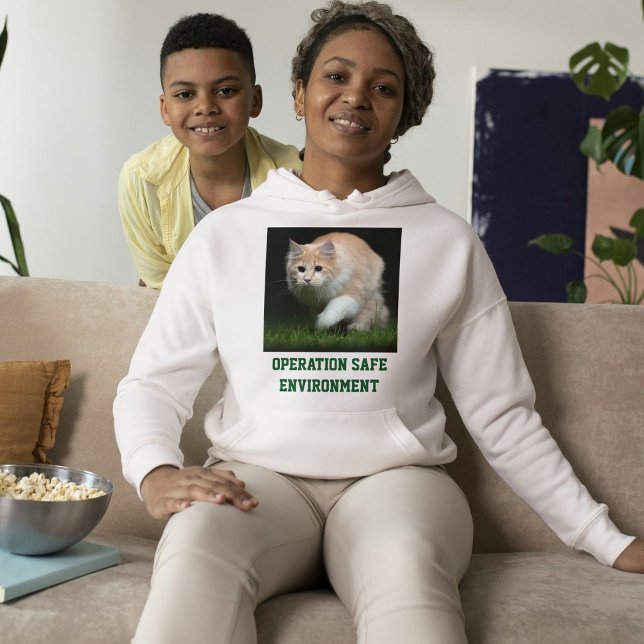 Pull À Capuche Chat Maine Coon sur sweat-shirt en cendres avec te (Créateur téléchargé)