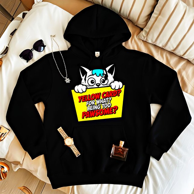 Pull À Capuche Chat mignon superbe carton jaune - Maman de chat s (Créateur téléchargé)