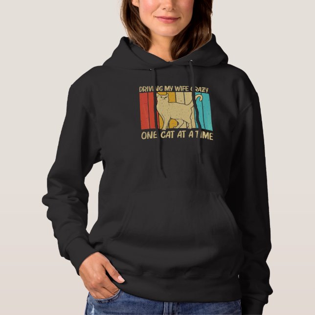Pull À Capuche Chat pour hommes garçons chat chaton animal de com (Devant)