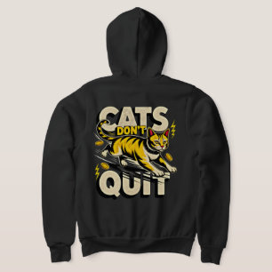 Pull À Capuche Chats entrepreneurs ne renoncent pas - Hustle d'ar
