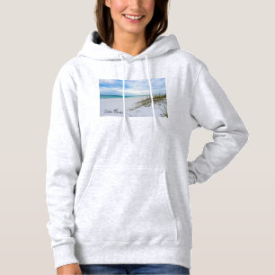 Pull À Capuche Chauve De Mer Et Sable Blanc Plage Matin Femmes Sw