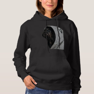 Pull À Capuche Chemise Carlin noir Femmes Hommes Carlin Maman Pap