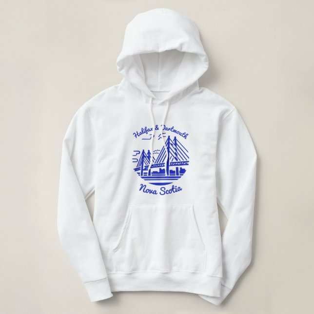 Pull À Capuche Chemise de la Nouvelle-Écosse Halifax et chemise D (Design devant)