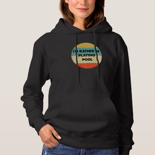 Pull À Capuche Chemise De Piscine Je Préfère Jouer Piscine (Devant)
