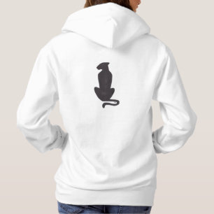 Pull À Capuche Chemise de sport à capuche femme silhouette de cha