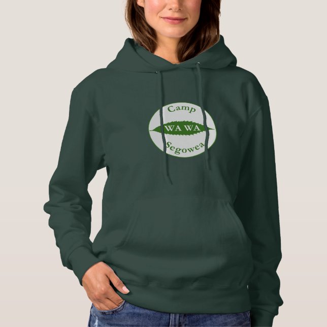 Pull À Capuche Chemise du camp WA WA de feuille de châtaigne (Devant)