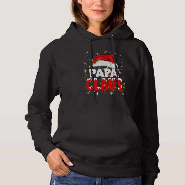 Pull À Capuche Chemise Papa Claus Chapeau de Père Noël Correspond (Devant)