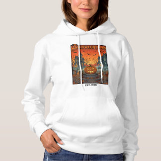 Pull À Capuche Chemise Rétro Halloweentown Citrouille | Classique